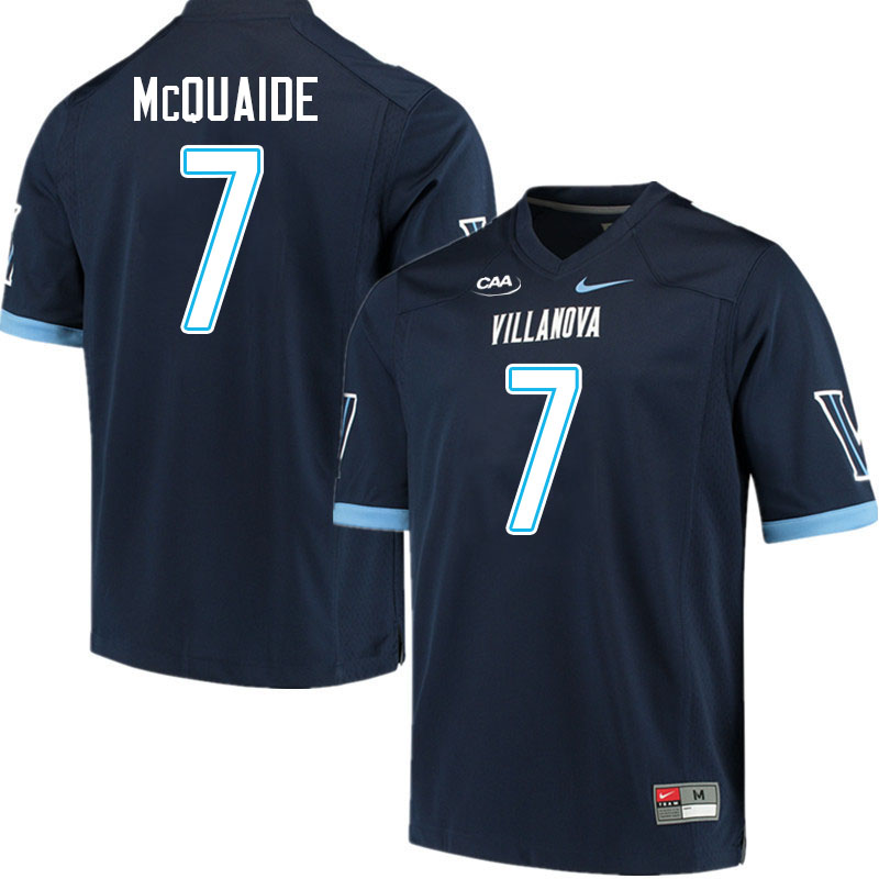 Villanova Wildcats #7 Pat McQuaide College Football Jerseys Stitched-Navy Villanova Wildcats #7 Pat McQuaide College Football Jerseys Stitched-Navy